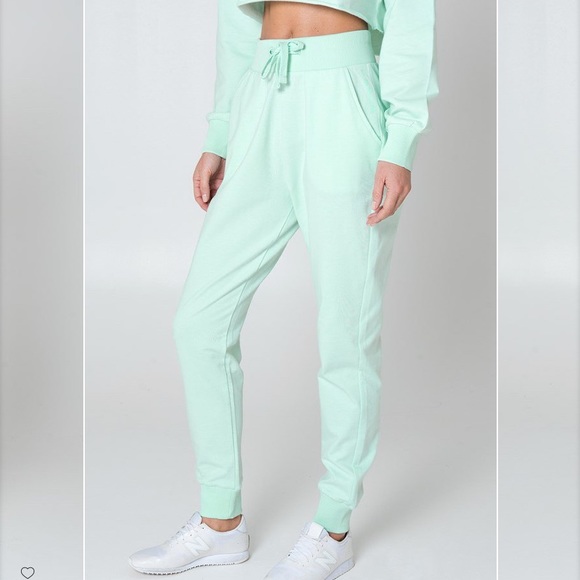 high waisted track pants
